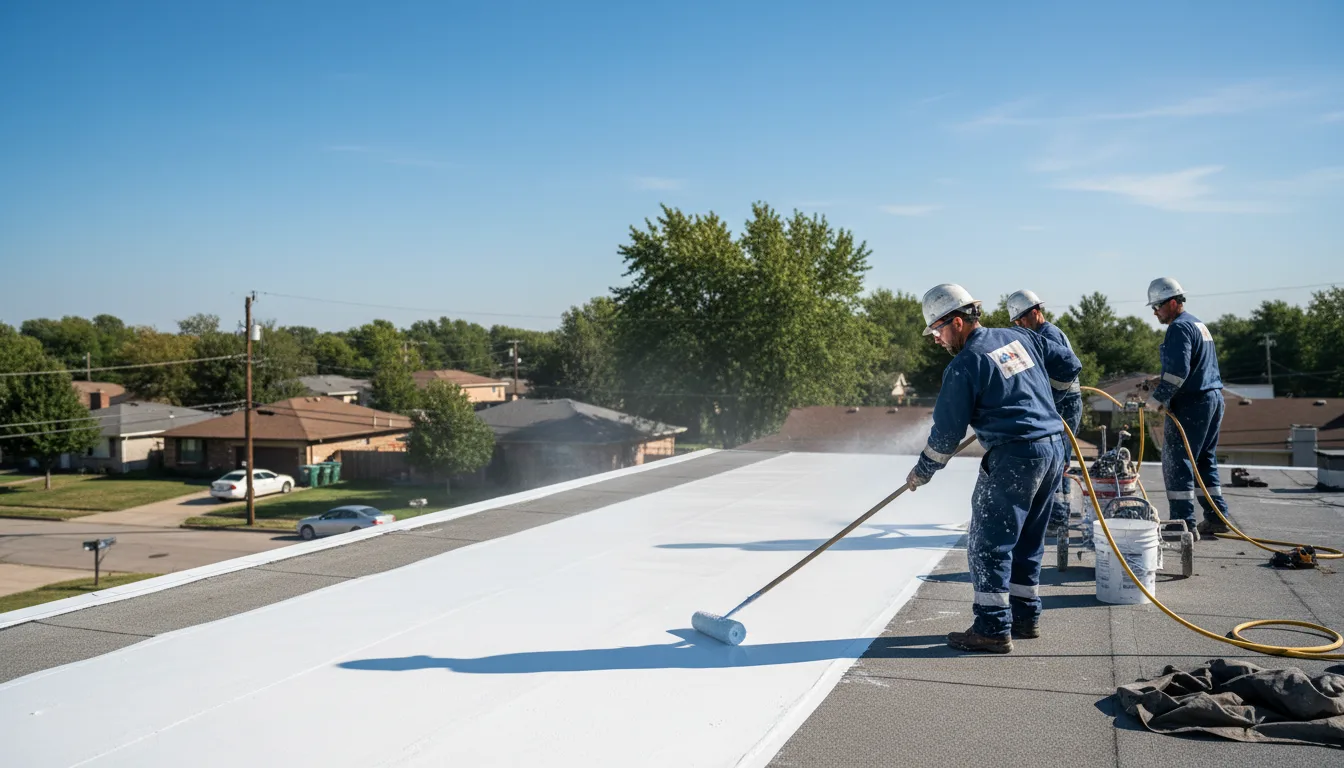 Commercial roof coating in Middletown, CT near me